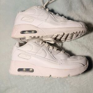 Nike Shoes Triple White Air Max 90 CD6867-100 Athletic Sneakers size 1.5Y